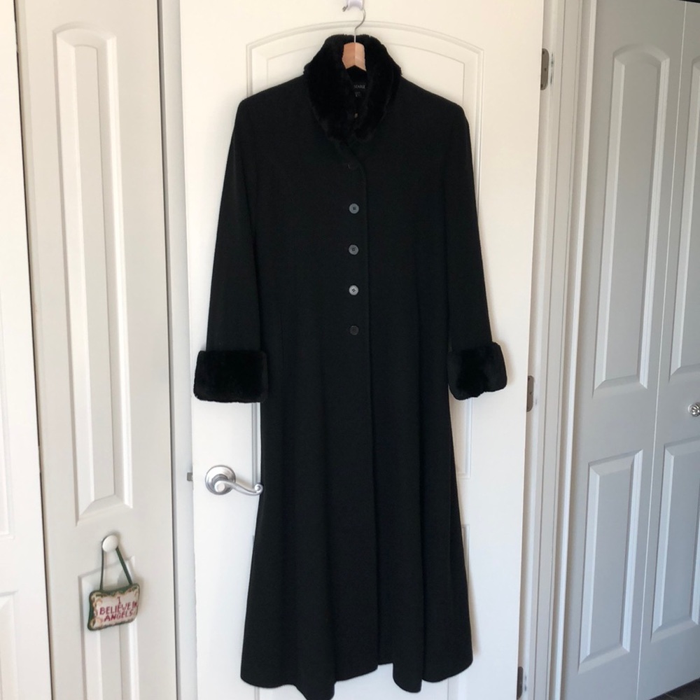 COPY - Long Black Cashmere Coat by Searle